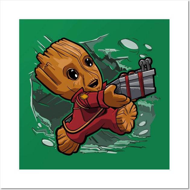 Super Tiny Groot Wall Art by CoDDesigns